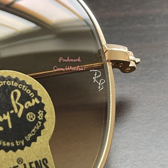 RayBan Aviator Gradient Brown RB3025 Gold Frame 58 / 62 Unisex New - Picture 6 of 16